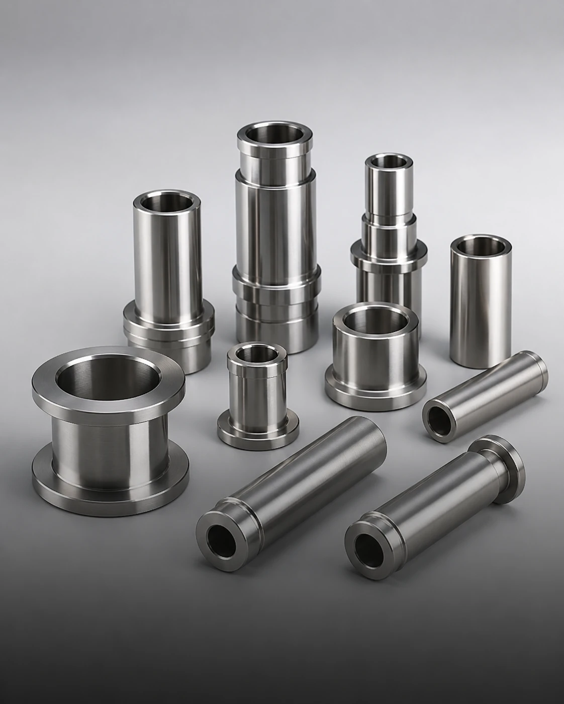 Precision Swiss machined bushings and sleeves