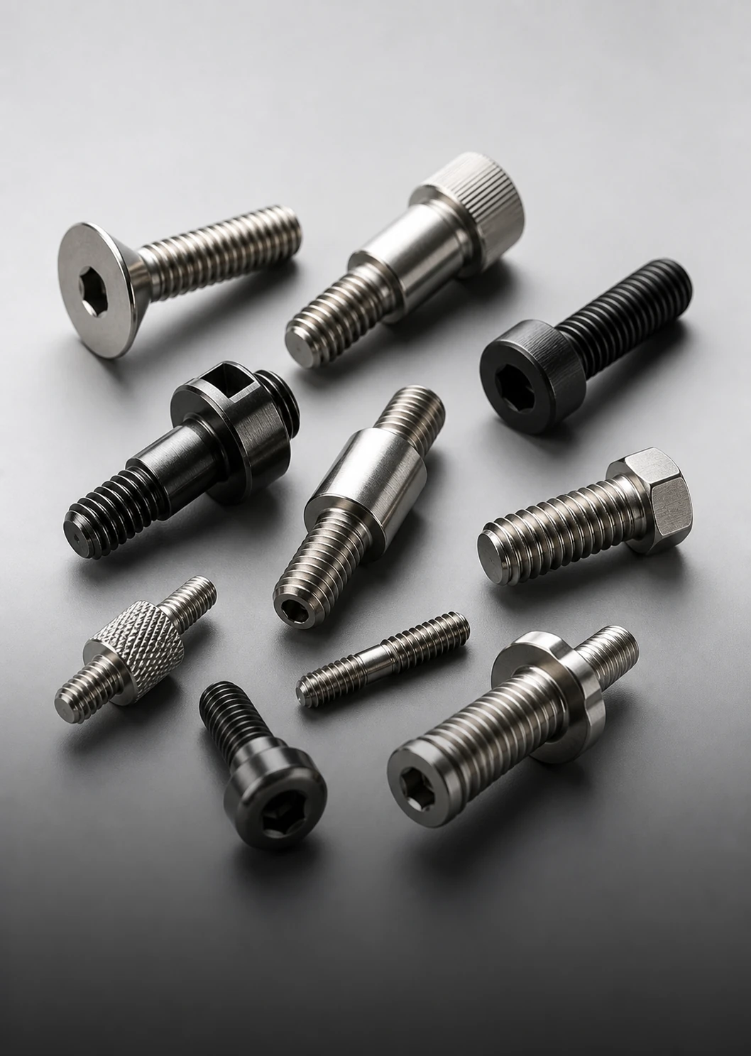 Swiss CNC machined screws and custom fasteners