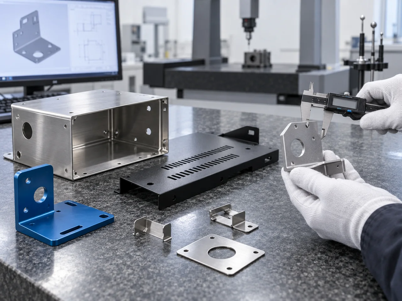 Sheet metal parts dimensional inspection